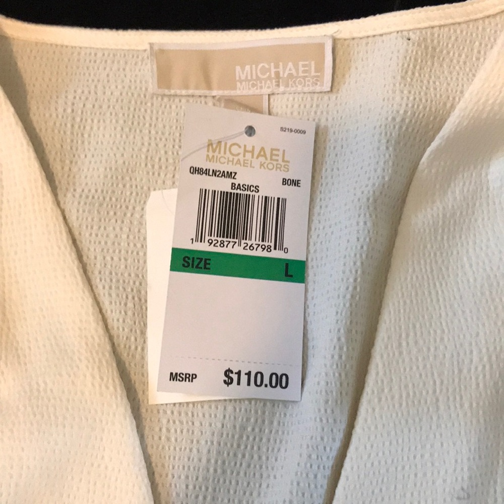 Michael Kors cream  blouse - Picture 2 of 8